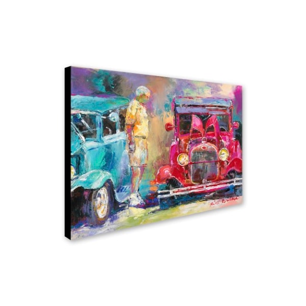 Richard Wallich 'Old Cars' Canvas Art,14x19